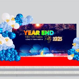 mau thiet ke trang tri tiec tat nien dep 2025 trang trí sân khấu tiệc tất niên cho công ty ngoài trời