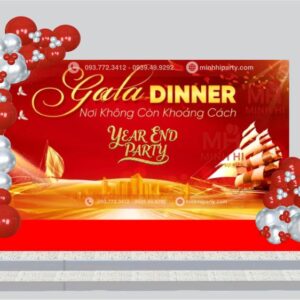 mau trang tri tiec tat nien cuoi nam thiết kế trang trí backdrop tiệc tất niên online với tiểu cảnh đơn giản