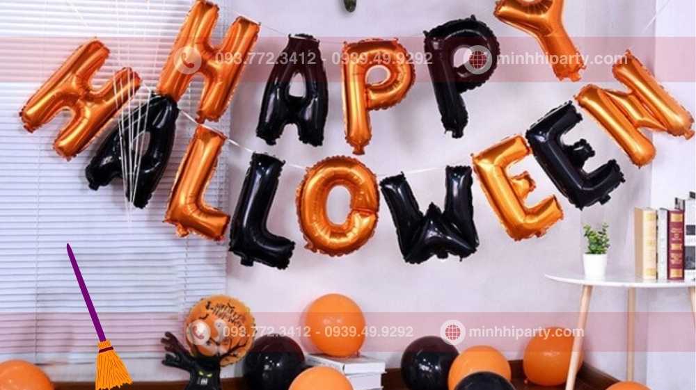 set bóng trang trí halloween đơn giản mà đẹp