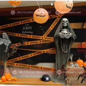 trang tri background halloween kinh di 1 Dich vụ trang backgrornd halloween chủ đề kinh dị