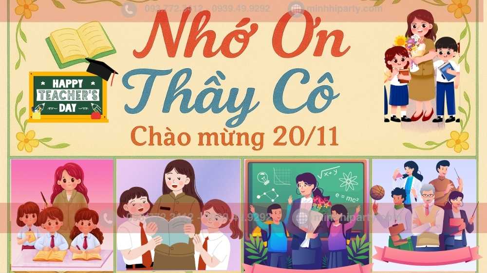trang tri bao tuong 20 11 Trang trí báo tường 20/11 với mẫu trang trí 20/11 điển hình được ưa chuộng