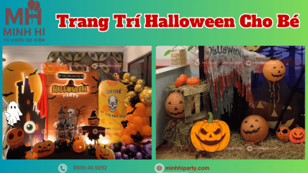 Trang trí Halloween cho bé với mẫu đơn giản sáng tạo