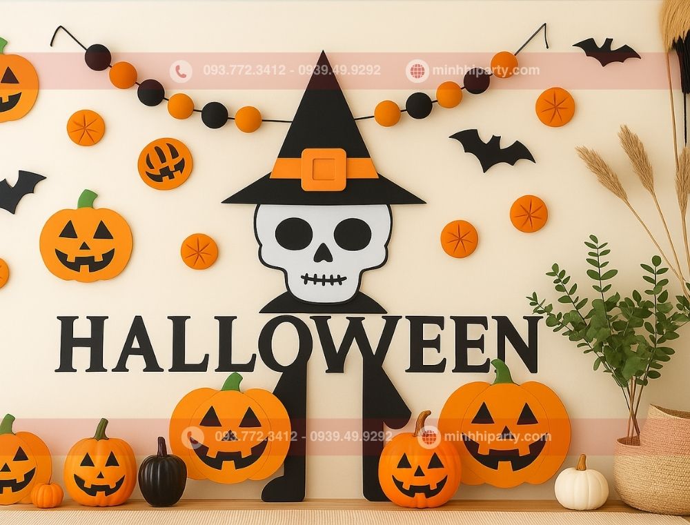 Ý tưởng decor halloween cho nhà với thiết kế đơn giản