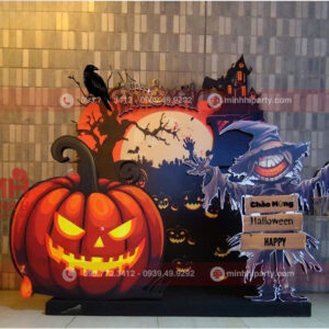 Mẫu trang trí Halloween ấn tượng với thiết kế như 1 tiểu cảnh nhỏ