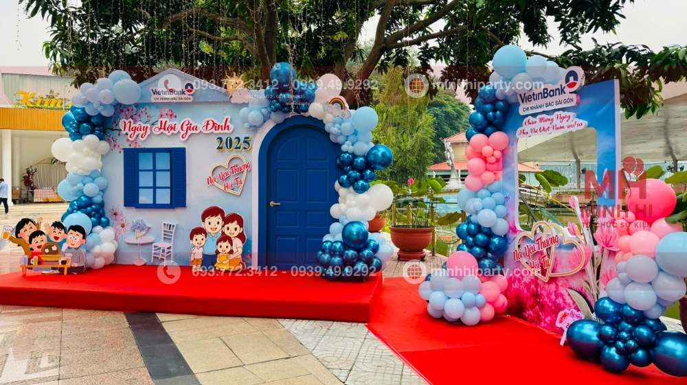 trang tri ngay hoi gia dinh cho vietinbank 4 Trang trí ngày hội gia đình cho ngân hàng Vietinbank