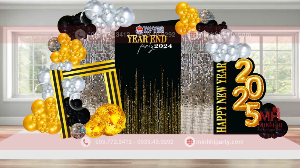 trang tri tiec tat nien cho cong ty 3 Trang Trí Tiệc Tất Niên Cho Công Ty Phong Cách Hiện Đại – Sang Trọng