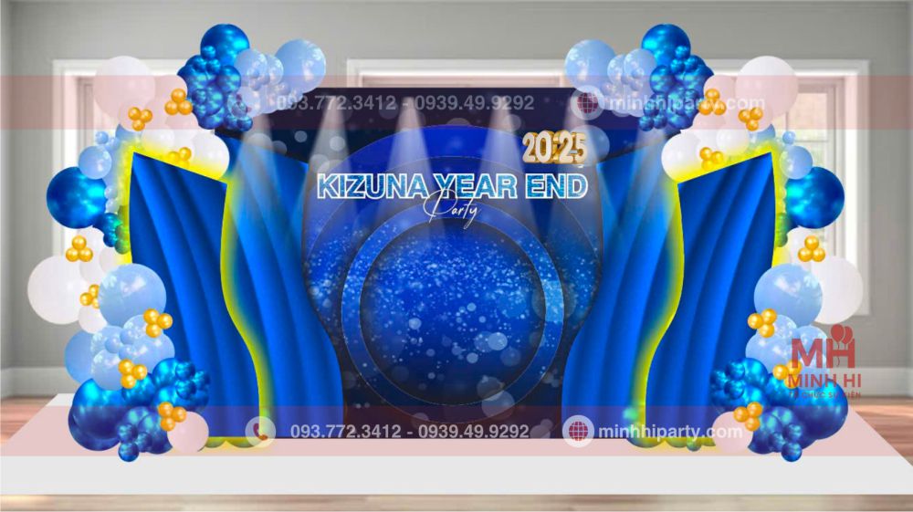 trang tri tiec tat nien cho cong ty 4 Trang trí sân khấu tiệc tất niên cho công ty với thiết kế sáng tạo
