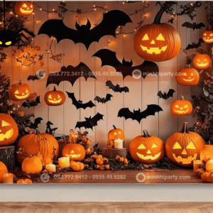 Trang trí tiểu cảnh Halloween đẹp mắt với thiết kế lung linh