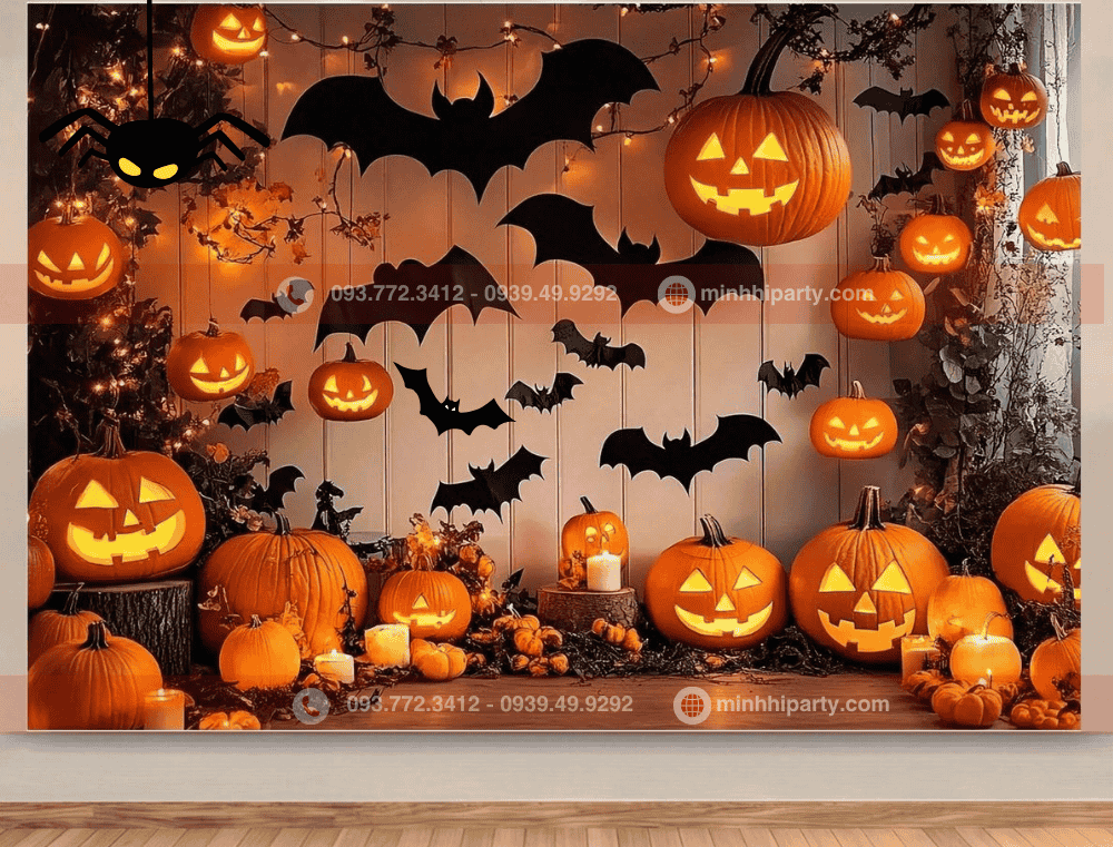 Trang trí tiểu cảnh Halloween đẹp mắt với thiết kế lung linh