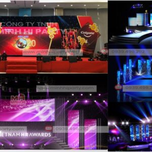 Trang trí tiệc tất niên với màn hình LED sang trọng hiện đại