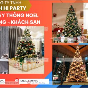 2025 trang tri cay thong noel cao cap nha hang khach san Dịch vụ trang trí cây thông Noel cho nhà hàng khách sạn 2025