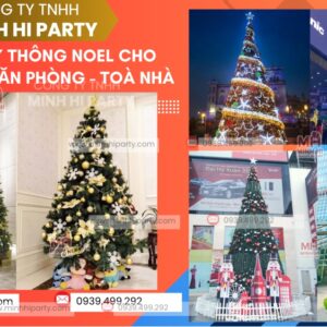 2025 trang tri cay thong noel cho chung cu van phong toa nha 2025 Minh Hi Party cung cấp dịch vụ trang trí cây thông Noel cao cấp cho chung cư văn phòng tà nhà