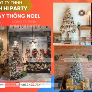 2025 trang tri cay thong noel quan cafe Trang trí noel 2025 - Trang trí cây thông Noel quán cafe