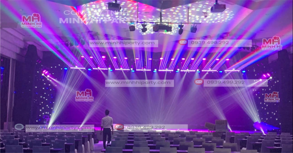 Minhhiparty cung cap anh sang san khau su kien tat nien Cho thuê ánh sáng sự kiện tất niên chuyên nghiệp tại HCM