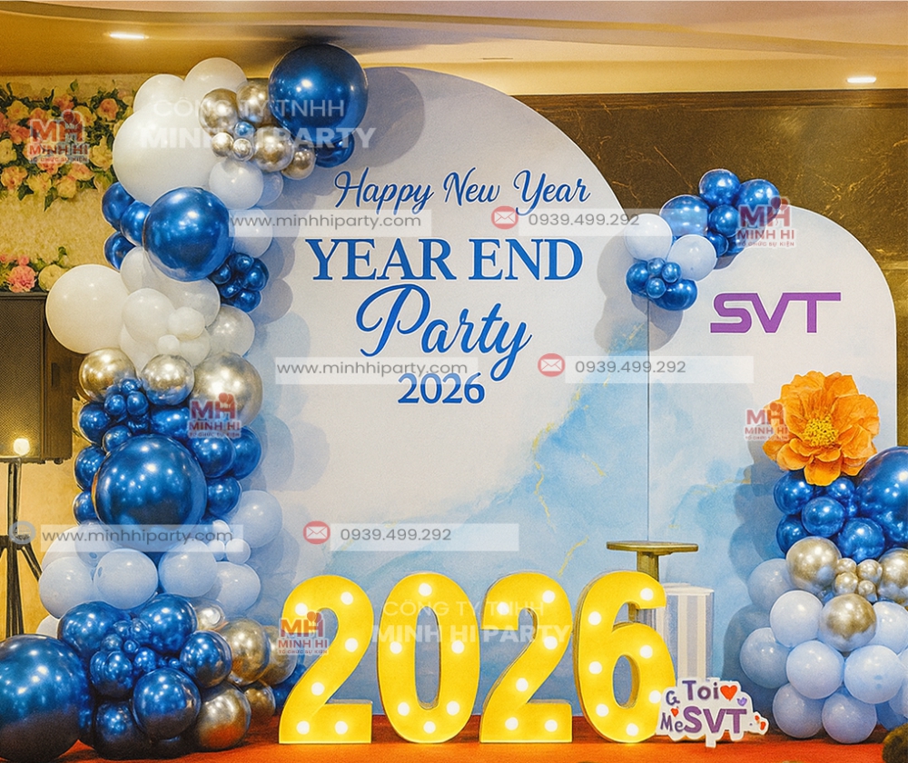 backdrop tat nien linh hon cua su kien yep Backdrop trang trí tất niên 2025 linh hồn của sự kiện tất niên tại SVT