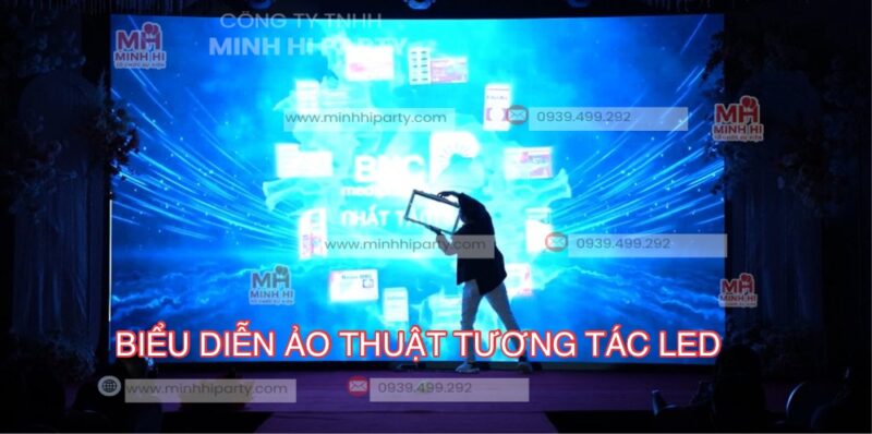 Dịch vụ biểu diễn ảo thuật tương tác LED tại sự kiện BNC