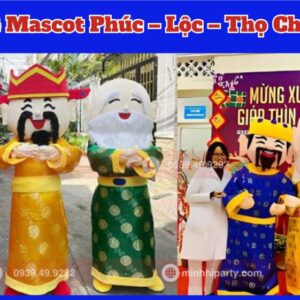 cho thue mascot phuc loc tho tet 2026 chuyen nghiep thu hut khach hang dip dau nam Cho thuê mascot Phúc - Lộc - Thọ cho sự kiện khai trương tết 2026