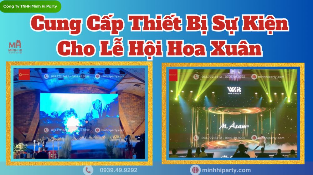 Cho thuê thiết bị sự kiện trọn gói như âm thanh, ánh sáng hiện đại
