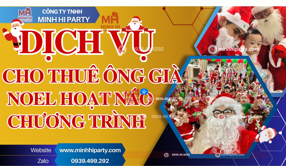 dich vu cho thue ong gia noel hoat nao chuong trinh Dịch vụ cho thuê ông già Noel hoạt náo chương trình