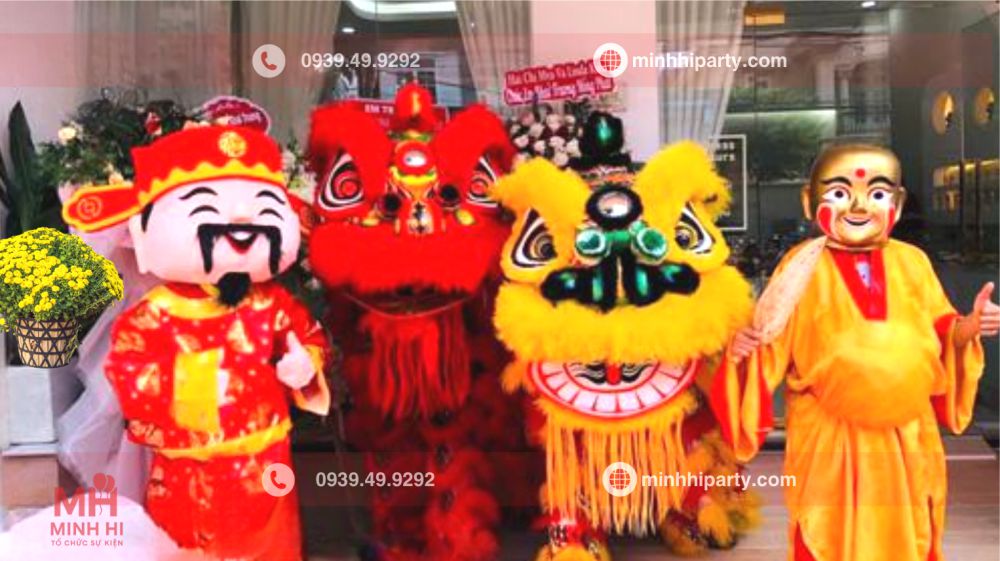 Gói dịch vụ thần tài - ông địa trọn gói cùng dịch vụ múa lân cho tân niên