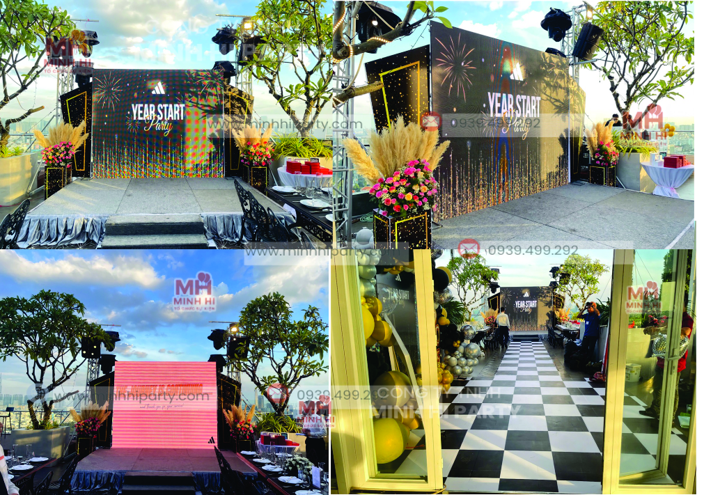 man hinh led su kien tat nien year start party adidas 2024 Màn hình LED sự kiện tất niên Year Star Party của Adidas 2024