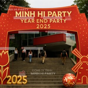 mau cong chao trang tri tat nien 2025 cua minh hi party Mẫu cổng chào trang trí tất niên 2025 của Minh Hi Party