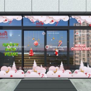 Thiết kế decal Noel 2025 - Mẫu decal trang trí noel số 20