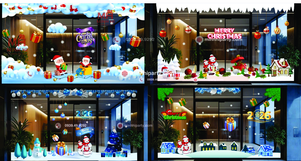 mau decal dan kinh trang tri noel 2025 25 Decal dán kính noel 2025 bộ sưu tập số 28 do Minh Hi Party gợi ý