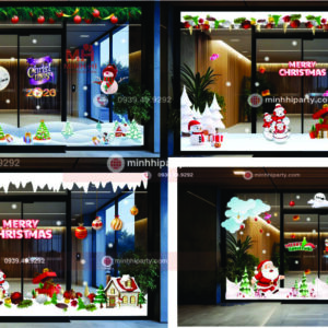 mau decal dan kinh trang tri noel 2025 26 Decal dán kính noel 2025 bộ sưu tập số 26 do Minh Hi Party gợi ý