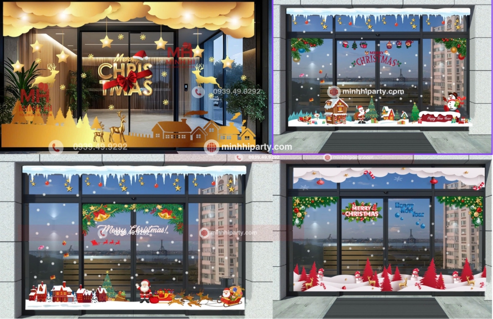 mau decal dan kinh trang tri noel 2025 27 Decal dán kính noel 2025 bộ sưu tập số 27 do Minh Hi Party gợi ý