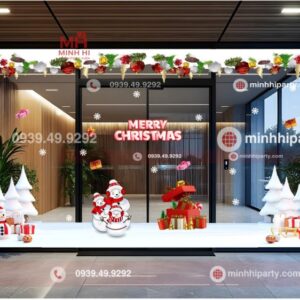 Mẫu decal trang trí noel 2025 cho nhà ở chung cư