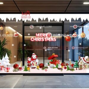 Mẫu decal noel 2025 - Gợi ý xu hướng trang trí noel 2025 tại Minh Hi Party