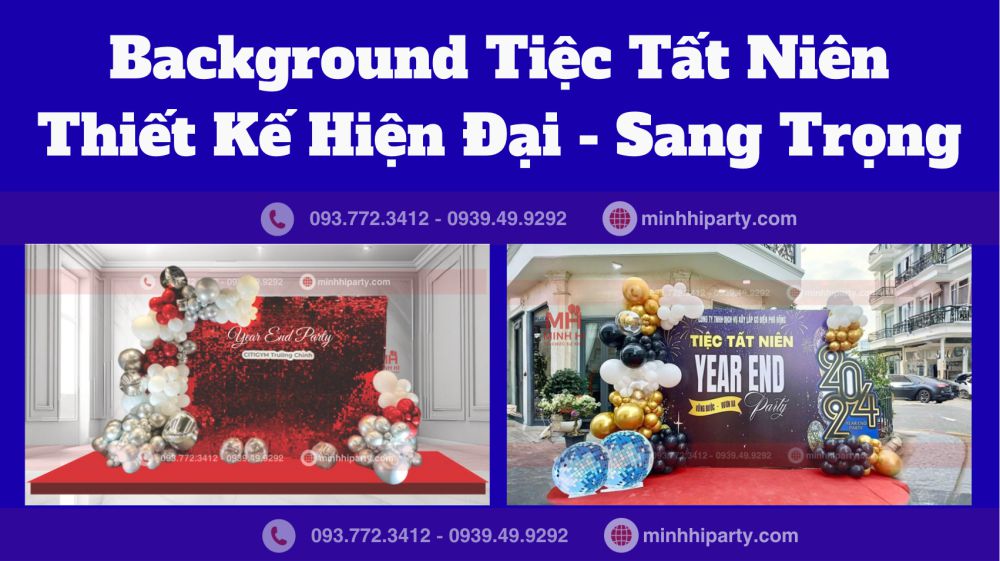 Decor tất niên phong cách sang trọng - hiện đại, với setquin và formex