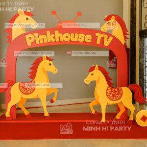 mau photobooth checkin tet 2026 chu de tet binh ngo Mẫu photobooth cho khách mời tham gia checkin sự kiện