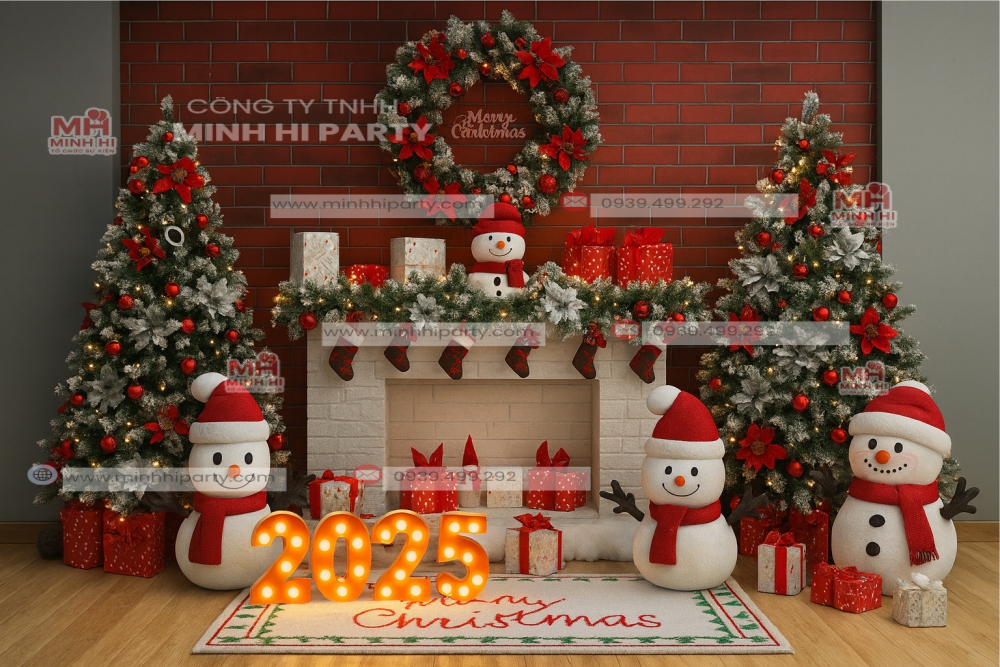 mau trang tri noel 2025 dep Hình ảnh mẫu trang trí Noel 2025 đẹp