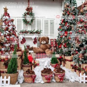 mau trang tri noel quan cafe MH01 Mẫu trang tri Noel quán cafe MH01