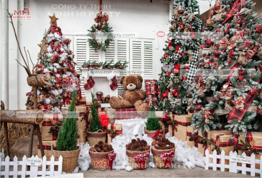 mau trang tri noel quan cafe MH01 Mẫu trang tri Noel quán cafe MH01