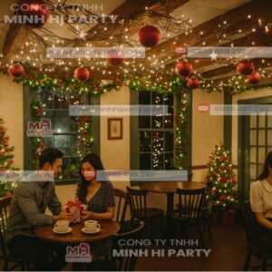 mau trang tri noel quan cafe MH02 Mẫu trang trí Noel quán càfe MH02