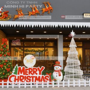 mau trang tri noel quan cafe MH03 Mẫu trang trí Noel quán cafe MH03
