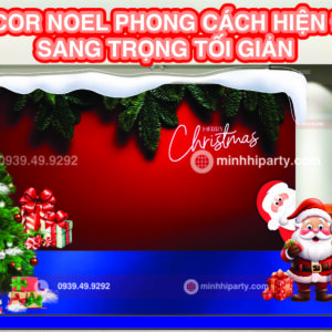 minh hi party decor noel phong cach hien dai sang trong toi gian Decor noel 20245 phong cách hiện đại