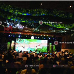 Hình ảnh lưới bong bóng do Minh Hi Party thực hiện