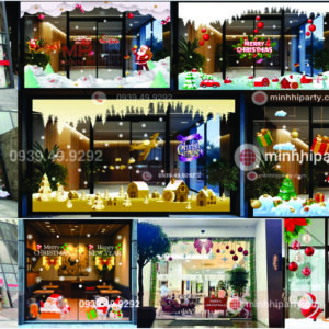 minhhiparty decal dan kinh trang tri noel 2025 Bộ sưu tập decal dán kính trang trí Noel 2025