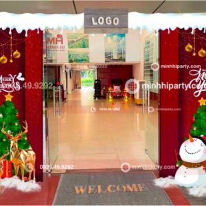 minhhiparty decor cong cho noel 2025 Decor cổng chào Noel 2025