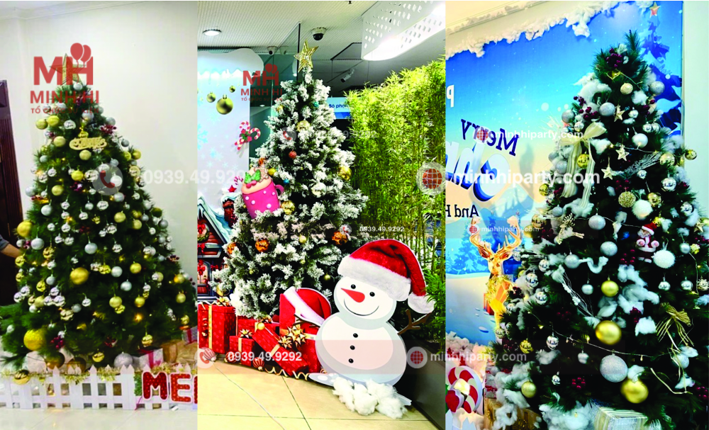 minhhiparty goi y y tuong trang tri cay thong noel 2025 Ý tưởng trang trí cây thông Noel 2025