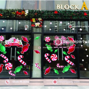 minhhiparty trang tri noel tai sanh chung cu cao cap Dịch vụ thi công trang trí Noel tại sảnh chung cư do Minh Hi Party cung cấp