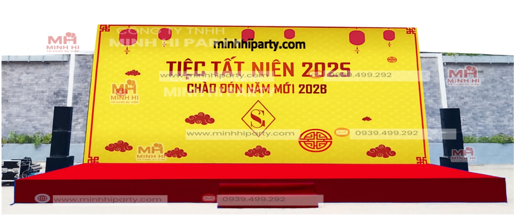 san khau tat nien 2025 Sân khấu tổ chức tất niên 2025