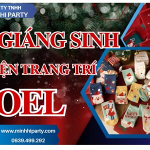 Tất giáng sinh phụ kiện trang trí Noel tại Minh Hi Party