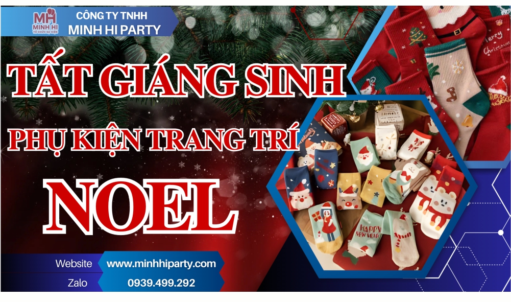 tat giang sinh phu kien trang tri noel minhhiparty Tất giáng sinh phụ kiện trang trí Noel tại Minh Hi Party