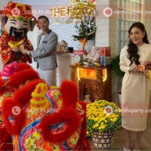 than tai ong dia xong dat ngay tet cho cua hang khai xuan 2026 Múa lân khai trương trọn gói bao gồm dịch vụ thần tài - ông địa