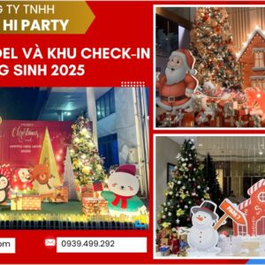 tieu canh noel 2025 va khu check in chu de giang sinh Tiểu cảnh noel 2025 và decor khu vực checkin chủ đề giáng sinh ấn tượng